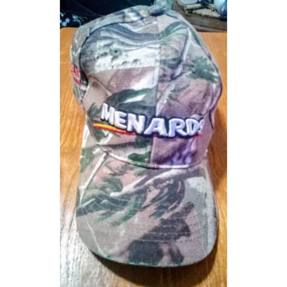 Menards Camo Hat Cap MAAX Enjoy the Experience Certain Teed Advertisement